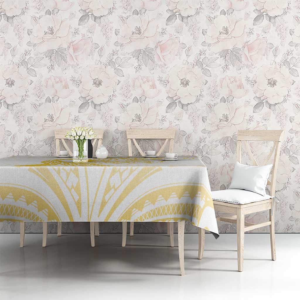 Be Bold Go Gold Polyneisan Ribbon Childhood Personalised Tablecloth LT9 - Polynesian Pride