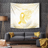 Be Bold Go Gold Polyneisan Ribbon Childhood Personalised Tapestry LT9 - Polynesian Pride