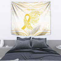 Be Bold Go Gold Polyneisan Ribbon Childhood Personalised Tapestry LT9 - Polynesian Pride