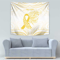 Be Bold Go Gold Polyneisan Ribbon Childhood Personalised Tapestry LT9 - Polynesian Pride