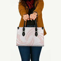 White Sunday Lotu Tamaiti Leather Bag Polynesian Wave Pastel Blush LT9 Blush - Polynesian Pride