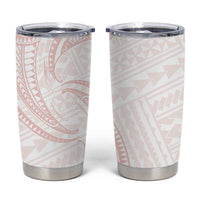 White Sunday Lotu Tamaiti Tumbler Cup Polynesian Wave Pastel Blush LT9 Blush - Polynesian Pride