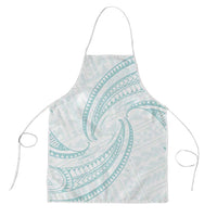 White Sunday Lotu Tamaiti Apron Polynesian Wave Pastel Cyan LT9 Cyan - Polynesian Pride