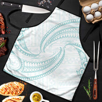 White Sunday Lotu Tamaiti Apron Polynesian Wave Pastel Cyan LT9 Cyan - Polynesian Pride