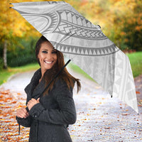 White Sunday Lotu Tamaiti Umbrella Polynesian Wave Pastel Gray LT9 - Polynesian Pride