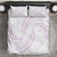 White Sunday Lotu Tamaiti Bedding Set Polynesian Wave Pastel Mauve LT9 Mauve - Polynesian Pride