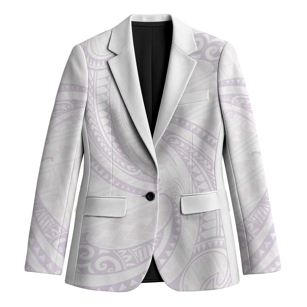 White Sunday Lotu Tamaiti Blazer Polynesian Wave Pastel Mauve LT9 Unisex Mauve - Polynesian Pride