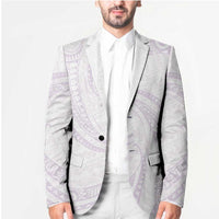 White Sunday Lotu Tamaiti Blazer Polynesian Wave Pastel Mauve LT9 - Polynesian Pride