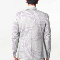 White Sunday Lotu Tamaiti Blazer Polynesian Wave Pastel Mauve LT9 - Polynesian Pride