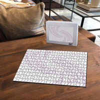 White Sunday Lotu Tamaiti Puzzle Polynesian Wave Pastel Mauve LT9 - Polynesian Pride