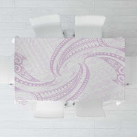 White Sunday Lotu Tamaiti Tablecloth Polynesian Wave Pastel Mauve LT9 Mauve - Polynesian Pride