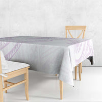 White Sunday Lotu Tamaiti Tablecloth Polynesian Wave Pastel Mauve LT9 - Polynesian Pride