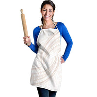 White Sunday Lotu Tamaiti Apron Polynesian Wave Pastel Nude LT9 - Polynesian Pride
