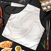 White Sunday Lotu Tamaiti Apron Polynesian Wave Pastel Nude LT9 Nude - Polynesian Pride