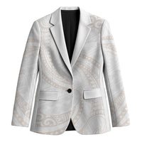 White Sunday Lotu Tamaiti Blazer Polynesian Wave Pastel Nude LT9 Unisex Nude - Polynesian Pride