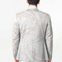 White Sunday Lotu Tamaiti Blazer Polynesian Wave Pastel Nude LT9 - Polynesian Pride