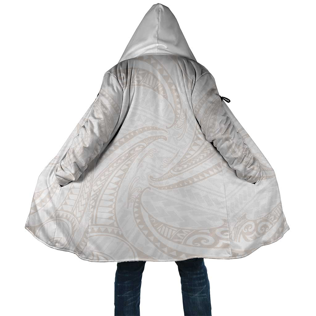 White Sunday Lotu Tamaiti Cloak Polynesian Wave Pastel Nude LT9 Unisex Nude - Polynesian Pride