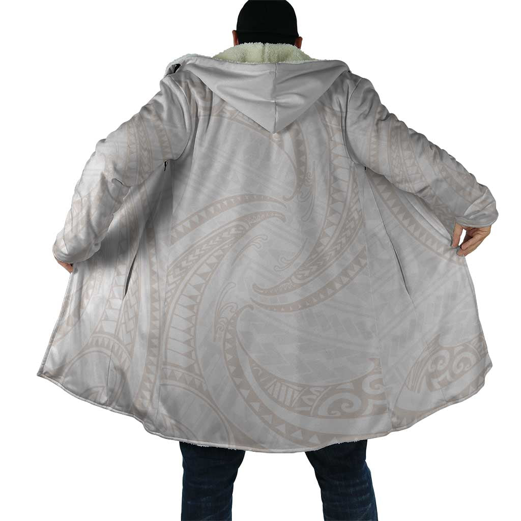 White Sunday Lotu Tamaiti Cloak Polynesian Wave Pastel Nude LT9 - Polynesian Pride