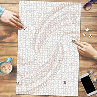 White Sunday Lotu Tamaiti Puzzle Polynesian Wave Pastel Nude LT9 Nude - Polynesian Pride
