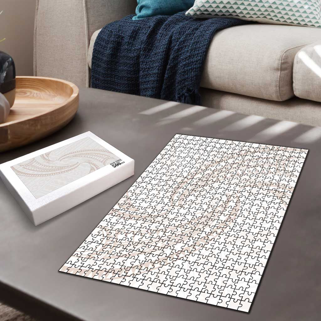 White Sunday Lotu Tamaiti Puzzle Polynesian Wave Pastel Nude LT9 - Polynesian Pride