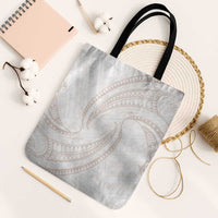 White Sunday Lotu Tamaiti Tote Bag Polynesian Wave Pastel Nude LT9 Black Strap One Size Nude - Polynesian Pride