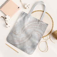 White Sunday Lotu Tamaiti Tote Bag Polynesian Wave Pastel Nude LT9 White Strap One Size Nude - Polynesian Pride
