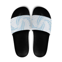 White Sunday Lotu Tamaiti Slide Sandals Polynesian Wave Pastel Sky Blue LT9 Blue - Polynesian Pride