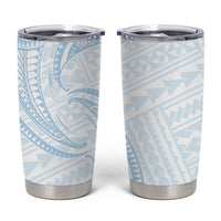 White Sunday Lotu Tamaiti Tumbler Cup Polynesian Wave Pastel Sky Blue LT9 Blue - Polynesian Pride
