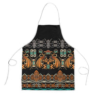 Black Batik Papua-inspired Pattern Apron LT9 Black - Polynesian Pride