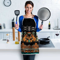 Black Batik Papua-inspired Pattern Apron LT9 - Polynesian Pride