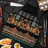 Black Batik Papua-inspired Pattern Apron LT9 Black - Polynesian Pride