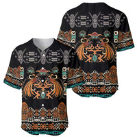 Black Batik Papua-inspired Pattern Baseball Jersey LT9 - Polynesian Pride