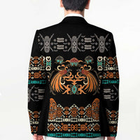Black Batik Papua-inspired Pattern Blazer LT9 - Polynesian Pride