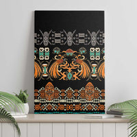 Black Batik Papua-inspired Pattern Canvas Wall Art LT9 - Polynesian Pride