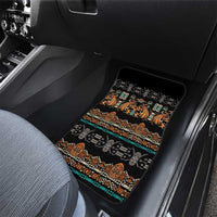 Black Batik Papua-inspired Pattern Car Mats LT9 - Polynesian Pride