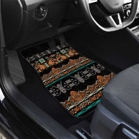 Black Batik Papua-inspired Pattern Car Mats LT9 - Polynesian Pride