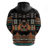 Black Batik Papua-inspired Pattern Hoodie LT9 - Polynesian Pride