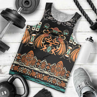 Black Batik Papua-inspired Pattern Men Tank Top LT9 - Polynesian Pride