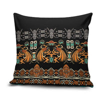 Black Batik Papua-inspired Pattern Pillow Cover LT9 Black - Polynesian Pride