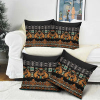 Black Batik Papua-inspired Pattern Pillow Cover LT9 - Polynesian Pride