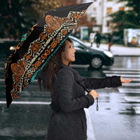 Black Batik Papua-inspired Pattern Umbrella LT9 - Polynesian Pride