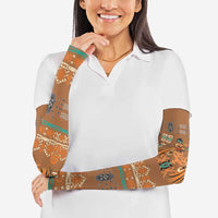 Terracotta Batik Papua-inspired Pattern Arm Sleeves LT9 - Polynesian Pride