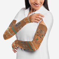 Terracotta Batik Papua-inspired Pattern Arm Sleeves LT9 - Polynesian Pride