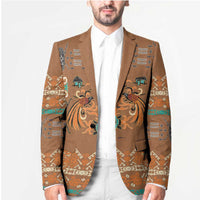 Terracotta Batik Papua-inspired Pattern Blazer LT9 - Polynesian Pride