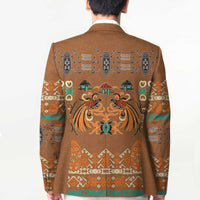 Terracotta Batik Papua-inspired Pattern Blazer LT9 - Polynesian Pride