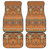 Terracotta Batik Papua-inspired Pattern Car Mats LT9 - Polynesian Pride