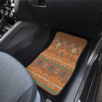 Terracotta Batik Papua-inspired Pattern Car Mats LT9 - Polynesian Pride