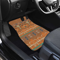 Terracotta Batik Papua-inspired Pattern Car Mats LT9 - Polynesian Pride