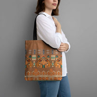 Terracotta Batik Papua-inspired Pattern Tote Bag LT9 - Polynesian Pride