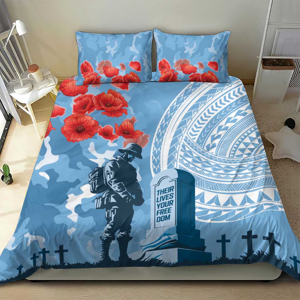 FSM Verterans Day Bedding Set Their Lives Your Freedom LT9 - Polynesian Pride